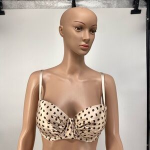 Polka Dot Satin Bra